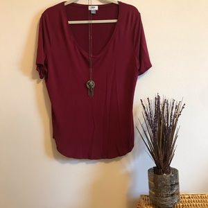Old Navy Maroon shirt/blouse